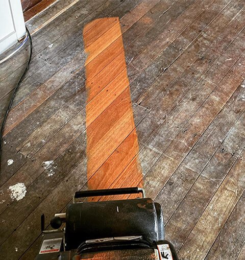 Sanding old timber floors Toowoomba