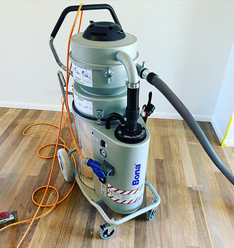 Dustless floor sanding