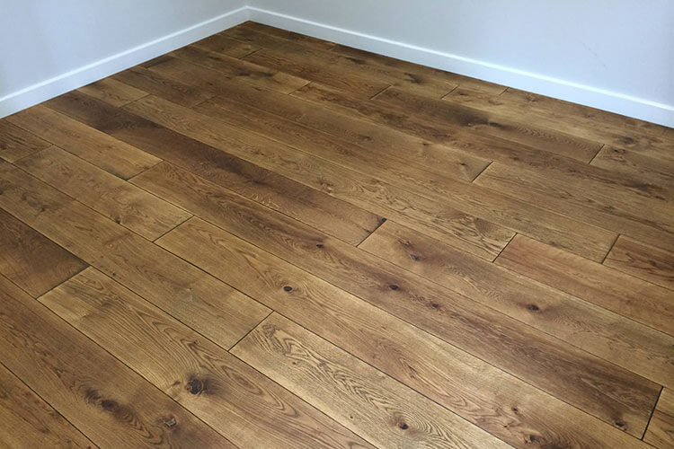 French Oak Floor Installation Polishing LB Floors Toowoomba   French Oak Stained Bedroom 