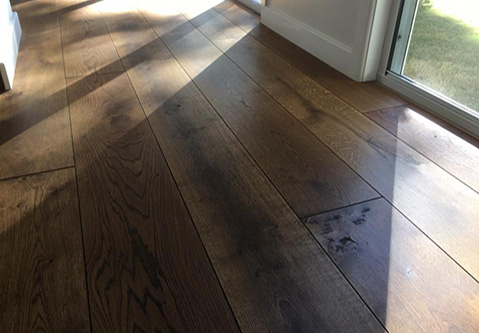 Wide plank timber floor in Toowoomba